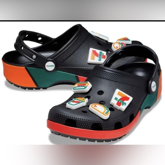 CROCS Shoes 7 Eleven X Crocs Classic Clog 71 Exclusive Black Size 9